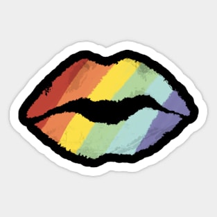 Rainbow Kiss Sticker